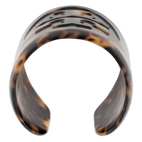Tory Burch Tortoise Logo Cuff - Picture 2 of 3